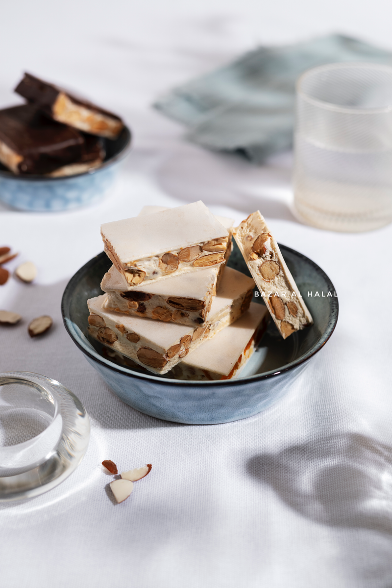 Halal Turkish Delight - Delicious Malban Nougat With Almond