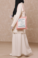 “Modesty Has No Nation” Pink Cotton Tote Bag