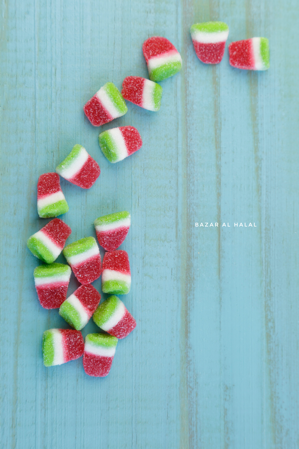 Halal Sugared Gummy Watermelon