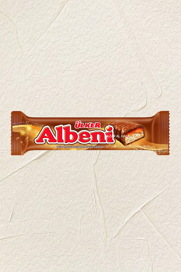 5 Pack Ulker Albeni Milk Chocolate Biscuit Bar - With Caramel