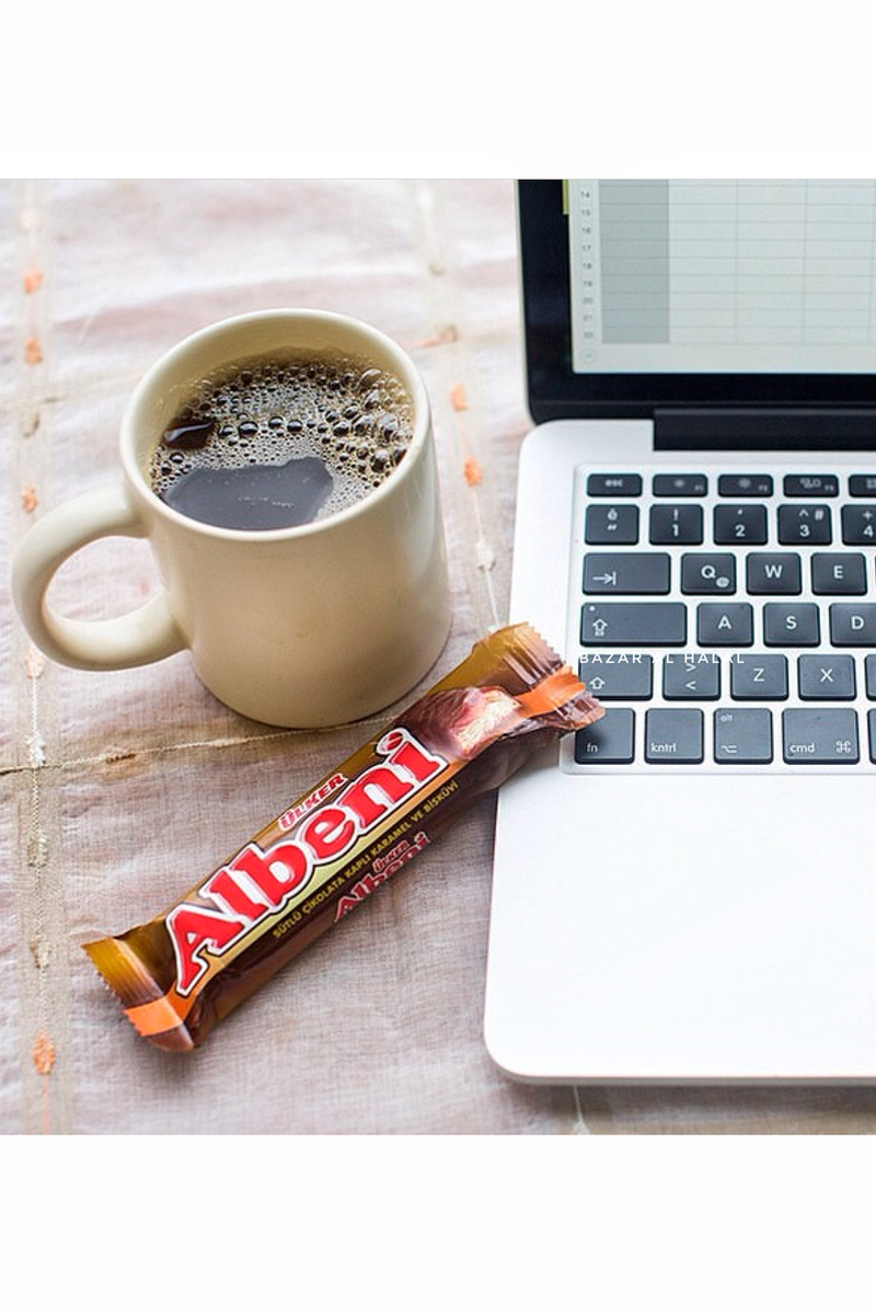 5 Pack Ulker Albeni Milk Chocolate Biscuit Bar - With Caramel