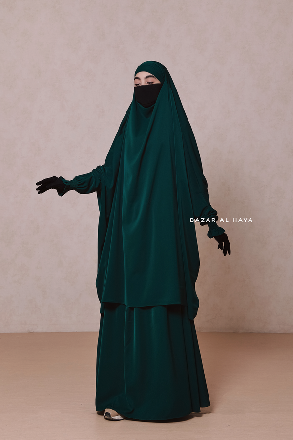 Emerald  Hoor - Two Piece Jilbab With Skirt Set- Nida