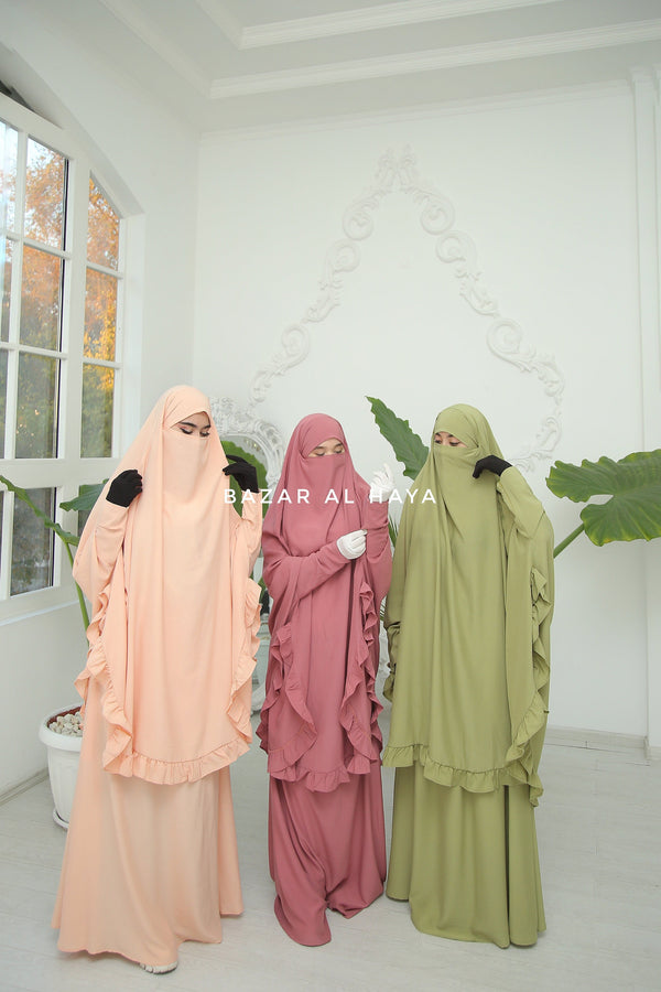 Ibadah Two-piece Jilbab with Skirt, Haj, Umrah Garment & Prayer Set